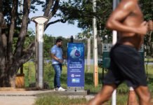 Pontos de hidratação começam a ser instalados em parques de Brasília