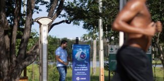 Pontos de hidratação começam a ser instalados em parques de Brasília