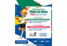 12ª Olimpíadas de Ceilândia: Sesc sedia disputas do Tênis de Mesa