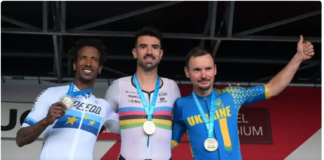 Lauro Chaman é ouro em etapa a Copa do Mundo de ciclismo de estrada