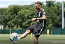 Neymar volta a treinar com a seleção a 2 dias do jogo contra o Haiti