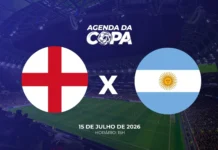 Inglaterra e Argentina repetem duelo histórico por vaga na final