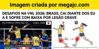 Brasil perde para os Estados Unidos por 3 a 0 no vôlei feminino