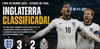 Com um a menos, Inglaterra derruba México no Azteca e segue na Copa