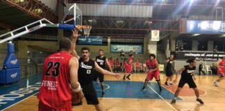 Jogos Abertos de Campo Grande prorrogam inscrições até quarta Atletas participando de competição esportiva em quadra durante os Jogos Abertos de Campo Grande
