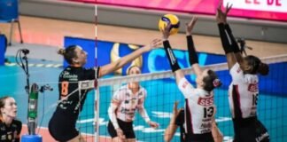 São Paulo recebe Mundial de Clubes de Vôlei feminino de novo Quadra de vôlei preparada para competição internacional em São Paulo