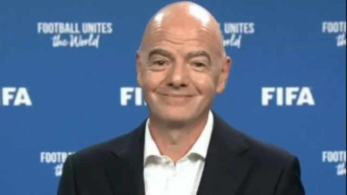 Gianni Infantino, presidente da Fifa Gianni Infantino durante evento oficial da Fifa
