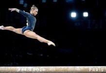 Flávia Saraiva e Rebeca Andrade fazem dobradinha na trave na Copa do Mundo de Ginástica