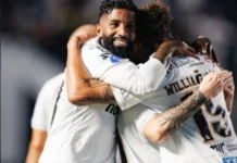 Gabigol vive noite de garçom e Santos abre boa vantagem sobre o Atlético-MG na Sul-Americana