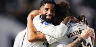 Gabigol vive noite de garçom e Santos abre boa vantagem sobre o Atlético-MG na Sul-Americana
