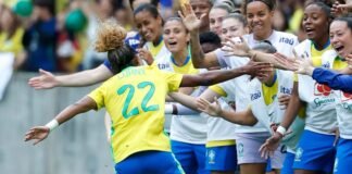 Seleção feminina vence a Argentina por 3 a 1 na estreia no Beira-Rio, palco da Copa de 2027 Seleção feminina vence a Argentina por 3 a 1 na estreia no Beira-Rio, palco da Copa de 2027