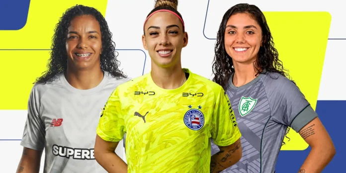Yanne, Carlinha e Sandy são as finalistas a melhor goleira no Prêmio TV Brasil Petrobras Para Elas